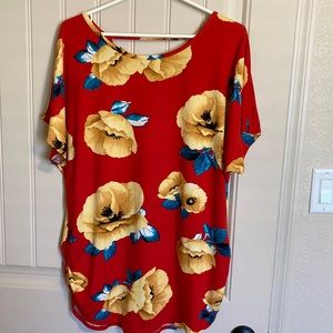 Say Anything  women’s scoop neck with crisscross strap back